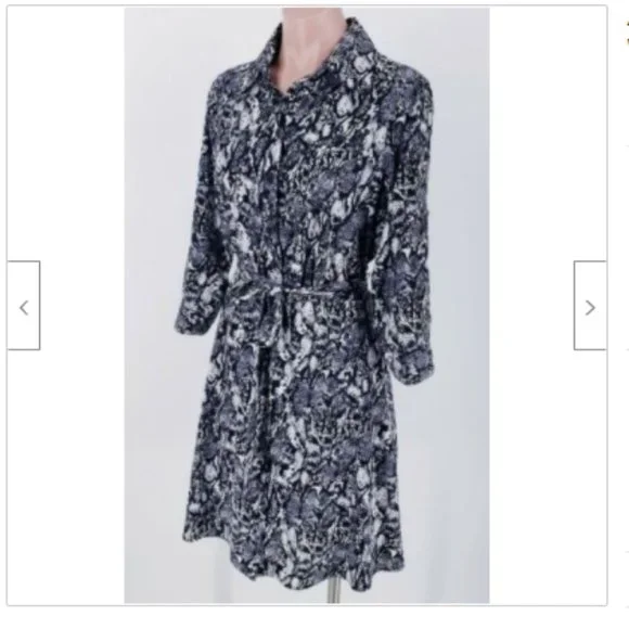 AGB Snakeprint B&W Shirt dress Sz 4 - EUC - Picture 1 of 8